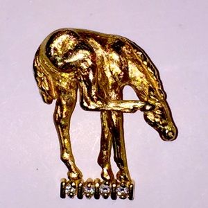 Kelly Herd foal on diamonds 14k gold with diamonds